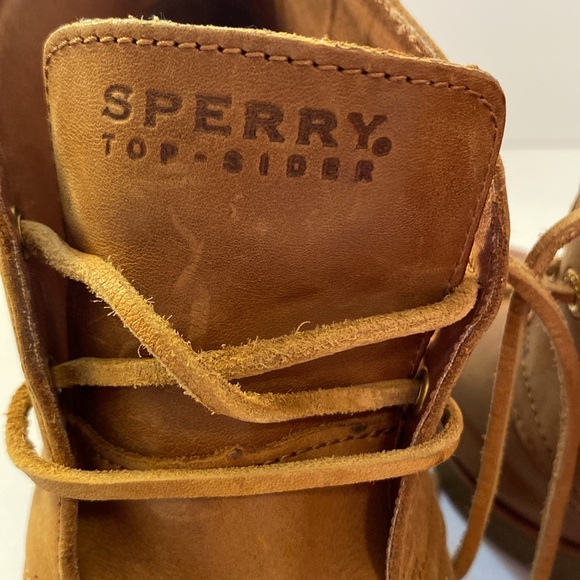 Sperry Leather Tie Wedges, Size 9 - Picture 6 of 8